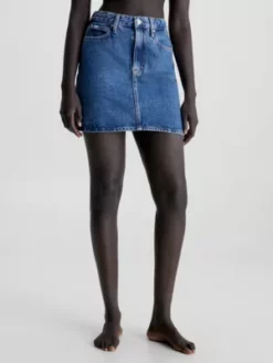 Calvin Klein Mini-jupe En Jean Taille Haute