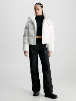 Calvin Klein Doudoune Courte Façon Blouson -Pas Cher Calvin Klein Magasin J20J222235 YBI alternate3