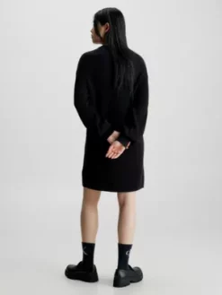 Calvin Klein Robe-pull Avec Monogramme -Pas Cher Calvin Klein Magasin J20J222294 BEH alternate2