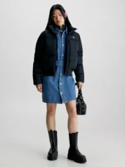 Calvin Klein Doudoune Avec Logo Sur La Base -Pas Cher Calvin Klein Magasin J20J222334 BEH alternate4