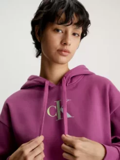 Calvin Klein Sweat-shirt à Capuche Oversize Avec Logo Dégradé -Pas Cher Calvin Klein Magasin J20J222346 VAC alternate3