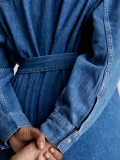 Calvin Klein Robe-chemise Grande Taille Avec Ceinture 10 Calvin Klein Robe-chemise Grande Taille Avec Ceinture -Pas Cher Calvin Klein Magasin J20J222349 1AA alternate3