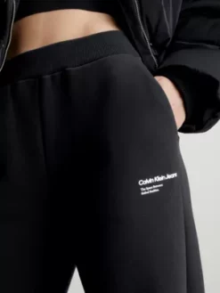 Calvin Klein Pantalon De Jogging En Polaire De Coton 11 Calvin Klein Pantalon De Jogging En Polaire De Coton -Pas Cher Calvin Klein Magasin J20J222378 BEH alternate3