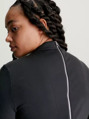 Calvin Klein Robe Grande Taille En Jersey Milano Enduit 5 Calvin Klein Robe Grande Taille En Jersey Milano Enduit – Image 3