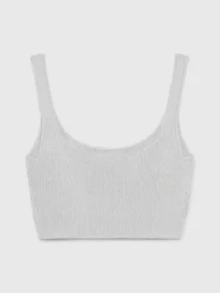 Calvin Klein Brassière En Maille Côtelée Métallisée 14 Calvin Klein Brassière En Maille Côtelée Métallisée -Pas Cher Calvin Klein Magasin J20J222580 PRQ alternate5