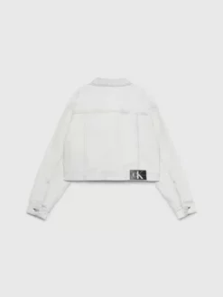 Calvin Klein Veste Courte En Jean Enduit -Pas Cher Calvin Klein Magasin J20J222647 1AA alternate6