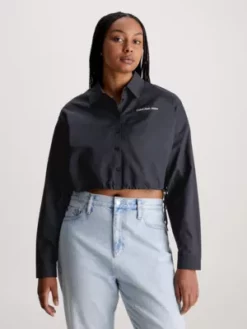 Calvin Klein Chemise Courte à Cordon De Serrage En Nylon -Pas Cher Calvin Klein Magasin J20J222715 0GP alternate1