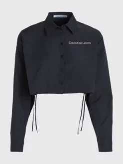 Calvin Klein Chemise Courte à Cordon De Serrage En Nylon -Pas Cher Calvin Klein Magasin J20J222715 0GP alternate5