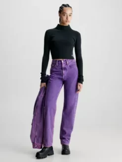 Calvin Klein Pull Slim Court Côtelé 10 Calvin Klein Pull Slim Court Côtelé -Pas Cher Calvin Klein Magasin J20J222722 BEH alternate3