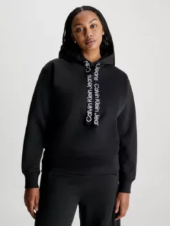 Calvin Klein Sweat à Capuche Logo Tape Grande Taille
