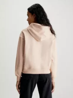 Calvin Klein Sweat-shirt à Capuche En Tissu éponge De Coton Avec Insigne 10 Calvin Klein Sweat-shirt à Capuche En Tissu éponge De Coton Avec Insigne -Pas Cher Calvin Klein Magasin J20J222732 ABJ alternate2