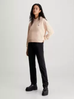 Calvin Klein Sweat-shirt à Capuche En Tissu éponge De Coton Avec Insigne 12 Calvin Klein Sweat-shirt à Capuche En Tissu éponge De Coton Avec Insigne -Pas Cher Calvin Klein Magasin J20J222732 ABJ alternate4