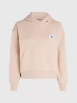 Calvin Klein Sweat-shirt à Capuche En Tissu éponge De Coton Avec Insigne 13 Calvin Klein Sweat-shirt à Capuche En Tissu éponge De Coton Avec Insigne -Pas Cher Calvin Klein Magasin J20J222732 ABJ alternate5