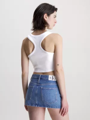 Calvin Klein Débardeur Court à Dos Nageur 4 Calvin Klein Débardeur Court à Dos Nageur – Image 2