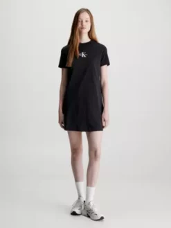 Calvin Klein Robe T-shirt Boyfriend Avec Monogramme