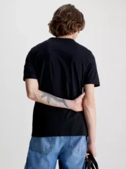 Calvin Klein T-shirt Avec Insigne Monogramme 10 Calvin Klein T-shirt Avec Insigne Monogramme -Pas Cher Calvin Klein Magasin J30J314051 BAE alternate2