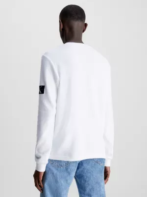 Calvin Klein T-shirt Slim à Manches Longues Avec Insigne 4 Calvin Klein T-shirt Slim à Manches Longues Avec Insigne – Image 2