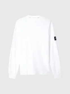 Calvin Klein T-shirt Slim à Manches Longues Avec Insigne 11 Calvin Klein T-shirt Slim à Manches Longues Avec Insigne -Pas Cher Calvin Klein Magasin J30J316610 YAF alternate4