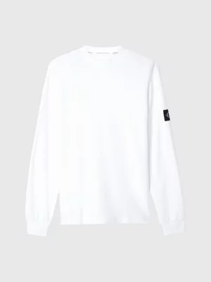 Calvin Klein T-shirt Slim à Manches Longues Avec Insigne 7 Calvin Klein T-shirt Slim à Manches Longues Avec Insigne – Image 5