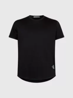 Calvin Klein T-shirt Grande Taille Avec Insigne Monogramme -Pas Cher Calvin Klein Magasin J30J320000 BEH alternate4