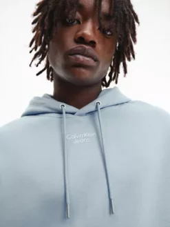 Calvin Klein Sweat-shirt à Capuche Relaxed -Pas Cher Calvin Klein Magasin J30J320604 DAR alternate4