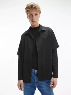 Calvin Klein T-shirt Relaxed à Manches Longues