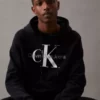 Calvin Klein Sweat à Capuche Avec Monogramme -Pas Cher Calvin Klein Magasin J30J320934 BEH main