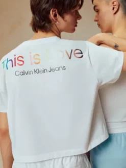 Calvin Klein T-shirt Court Avec Logo - Pride -Pas Cher Calvin Klein Magasin J30J321489 YAF alternate3