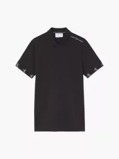 Calvin Klein Polo Slim Avec Logo Sur Les Poignets -Pas Cher Calvin Klein Magasin J30J321700 BEH alternate4