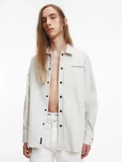 Calvin Klein Chemise Oversize Avec Logo Dans Le Dos