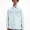 Calvin Klein Chemise Veste Oversize En Denim