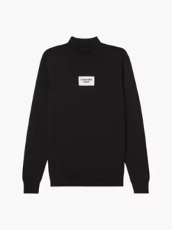 Calvin Klein Pull à Col Roulé En Coton Bio -Pas Cher Calvin Klein Magasin J30J322453 BEH alternate4