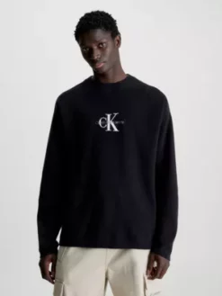 Calvin Klein Pull Relaxed Avec Monogramme