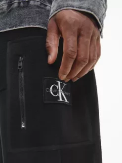 Calvin Klein Pantalon De Jogging En Polaire Recyclée -Pas Cher Calvin Klein Magasin J30J322479 BEH alternate3