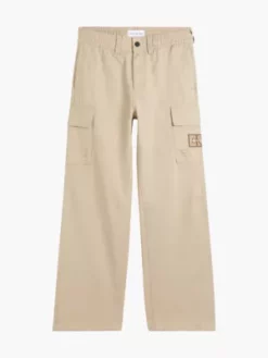 Calvin Klein Pantalon Cargo Jambes Larges -Pas Cher Calvin Klein Magasin J30J322485 PF2 alternate4