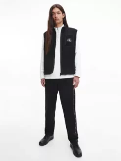 Calvin Klein Pantalon De Jogging Avec Logo Tape 10 Calvin Klein Pantalon De Jogging Avec Logo Tape -Pas Cher Calvin Klein Magasin J30J322489 BEH alternate2