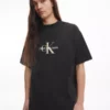 Calvin Klein T-shirt Oversize Avec Monogramme -Pas Cher Calvin Klein Magasin J30J322516 BEH main