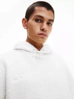 Calvin Klein Sweat à Capuche Relaxed En Sherpa 12 Calvin Klein Sweat à Capuche Relaxed En Sherpa -Pas Cher Calvin Klein Magasin J30J322529 YBI alternate4