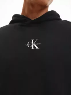 Calvin Klein Sweat-shirt à Capuche Avec Monogramme -Pas Cher Calvin Klein Magasin J30J322535 BEH alternate4