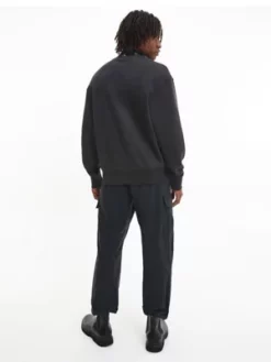 Calvin Klein Sweat Relaxed Avec Logo Au Col -Pas Cher Calvin Klein Magasin J30J322538 BEH alternate3