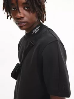 Calvin Klein T-shirt Relaxed En Tissu éponge De Coton 12 Calvin Klein T-shirt Relaxed En Tissu éponge De Coton -Pas Cher Calvin Klein Magasin J30J322622 BEH alternate4