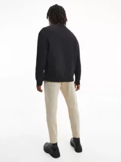 Calvin Klein Sweat En Coton Recyclé Avec Insigne 11 Calvin Klein Sweat En Coton Recyclé Avec Insigne -Pas Cher Calvin Klein Magasin J30J322625 BEH alternate3