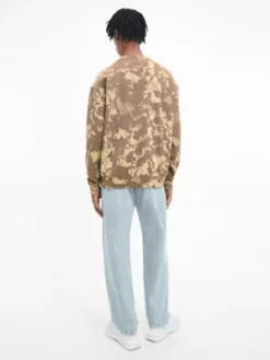 Calvin Klein Sweat Oversize Camouflage -Pas Cher Calvin Klein Magasin J30J322705 0F4 alternate3