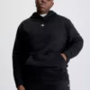 Calvin Klein Sweat à Capuche Grande Taille Avec Monogramme -Pas Cher Calvin Klein Magasin J30J322717 BEH main