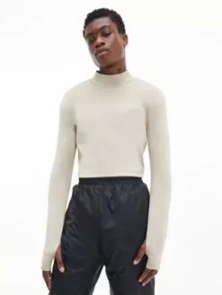 Calvin Klein T-shirt Slim élastique à Manches Longues