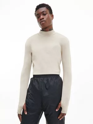 Calvin Klein T-shirt Slim élastique à Manches Longues 3 Calvin Klein T-shirt Slim élastique à Manches Longues