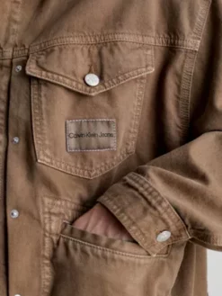 Calvin Klein Veste Oversize En Denim Recyclé -Pas Cher Calvin Klein Magasin J30J322763 1BJ alternate2