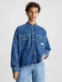 Calvin Klein Chemise Utilitaire En Jean En Denim Recyclé