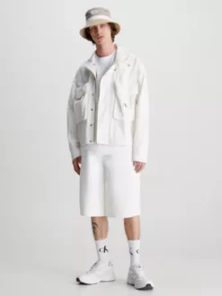 Calvin Klein Short Style Menuisier Relaxed En Denim -Pas Cher Calvin Klein Magasin J30J322776 1AA alternate4