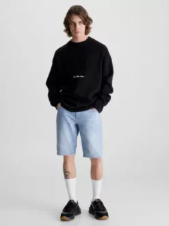 Calvin Klein Short En Denim -Pas Cher Calvin Klein Magasin J30J322788 1AA alternate3